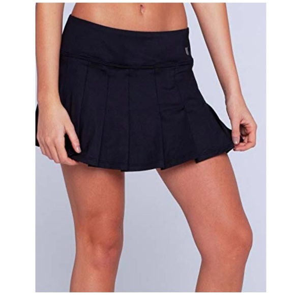 EleVen By Venus Williams | Pleated Preppy Tennis Flutter Skirt Black | S - Picture 8 of 12